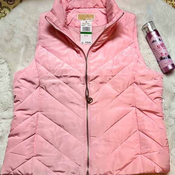 Michael Kors Jackets & Blazers - Michael Kors Light Pink Quilted Vest